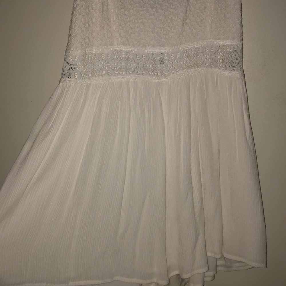 White crochet romper